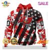 SALE Personalized NFL Arizona Cardinals Special Navy Camo Veteran Design Hoodie Sweatshirt 3D