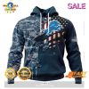SALE Personalized NFL Green Bay Packers Special Navy Camo Veteran Design Hoodie Sweatshirt 3D