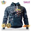SALE Personalized NFL Las Vegas Raiders Special Navy Camo Veteran Design Hoodie Sweatshirt 3D