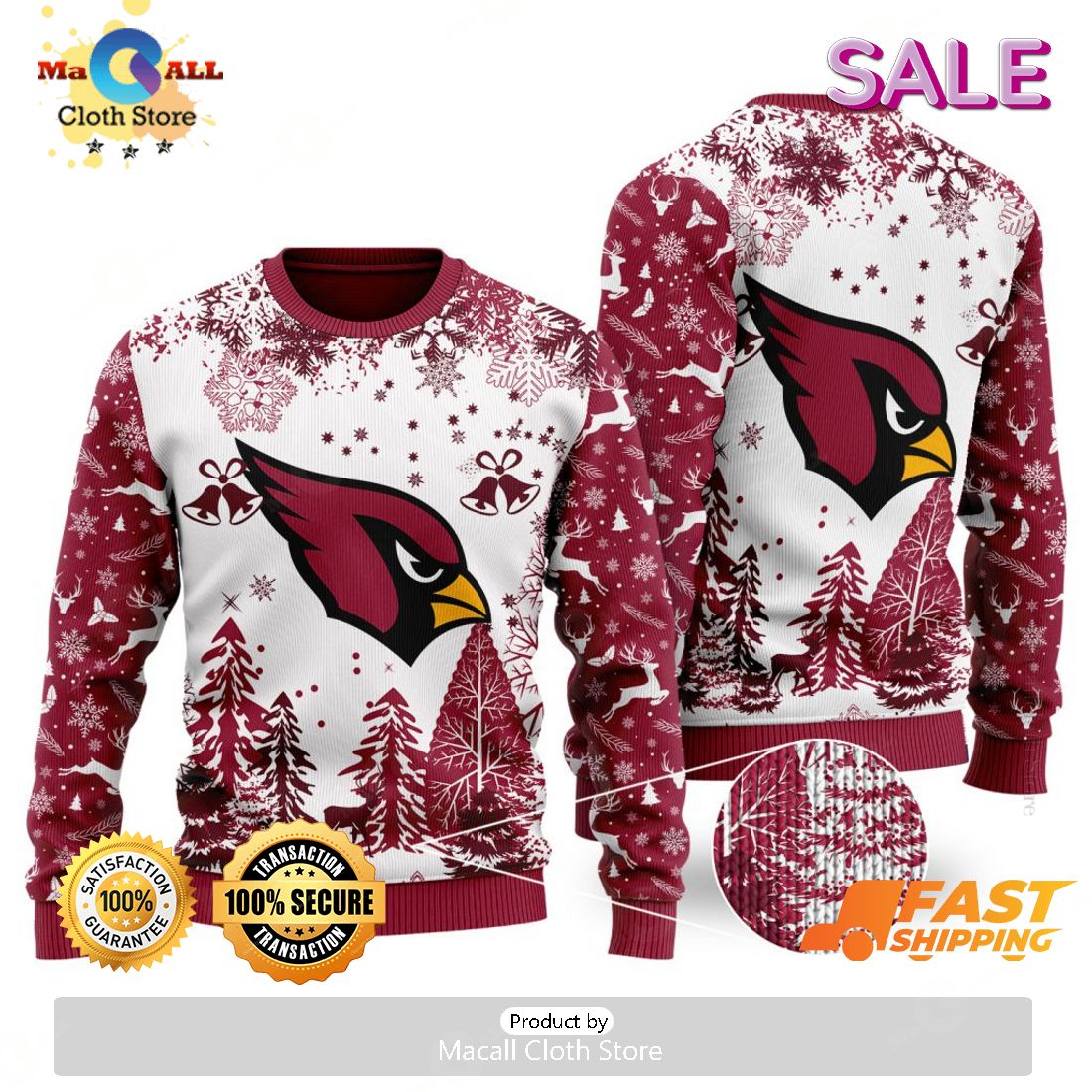 [BEST] NFL Arizona Cardinals Special Christmas Ugly Sweater Design ...