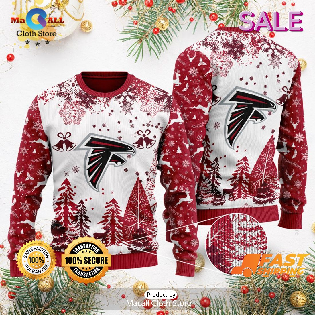 [BEST] NFL Atlanta Falcons Special Christmas Ugly Sweater Design