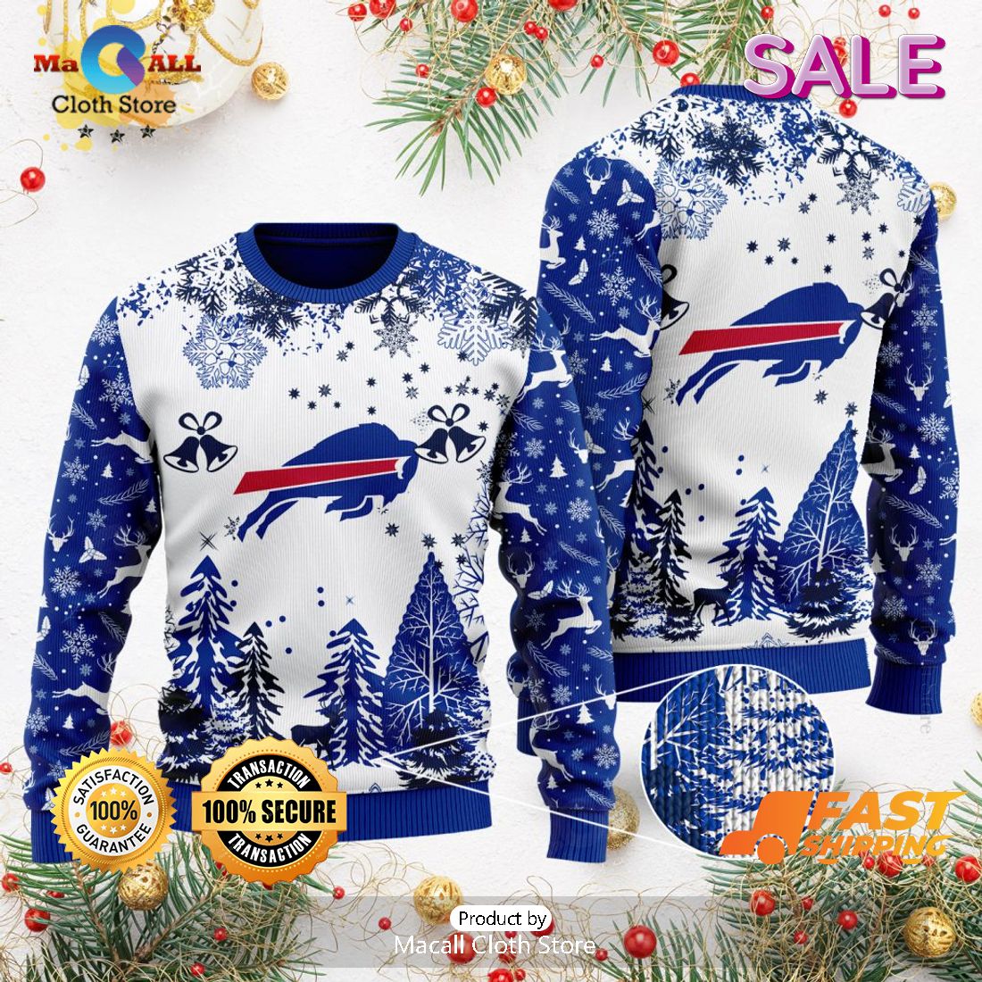 [BEST] NFL Buffalo Bills Special Christmas Ugly Sweater Design