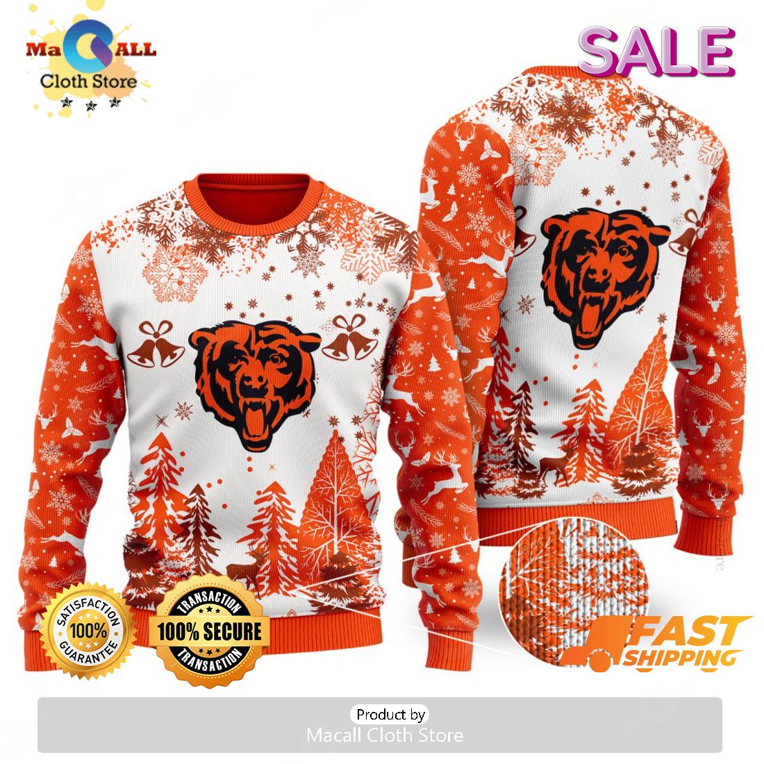 [BEST] NFL Chicago Bears Special Christmas Ugly Sweater Design