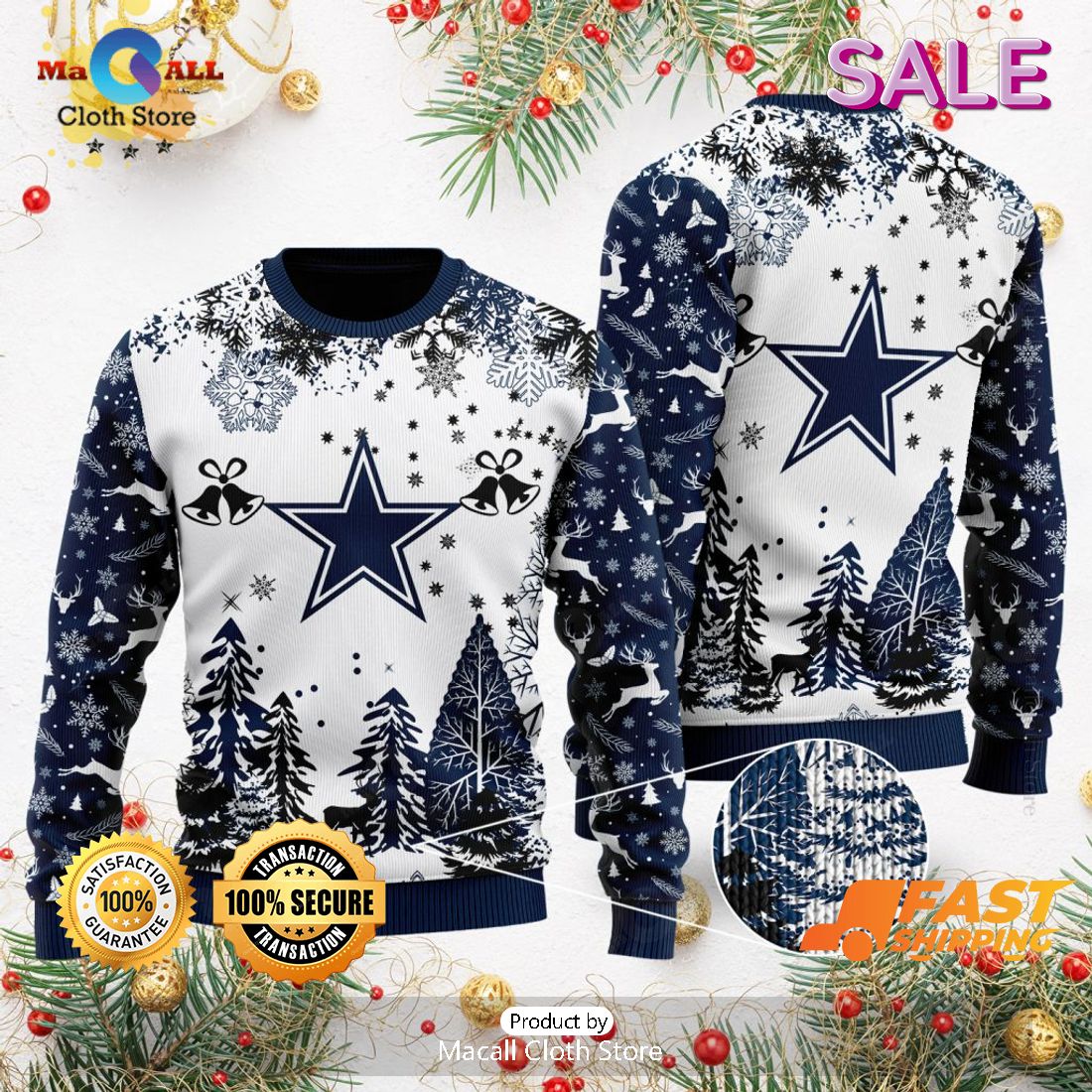 [BEST] NFL Dallas Cowboys Special Christmas Ugly Sweater Design