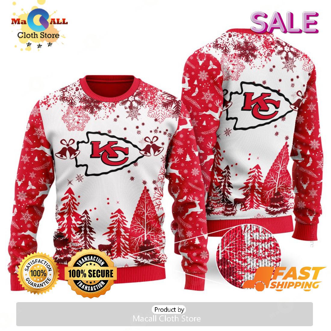 [BEST] NFL Kansas City Chiefs Special Christmas Ugly Sweater Design