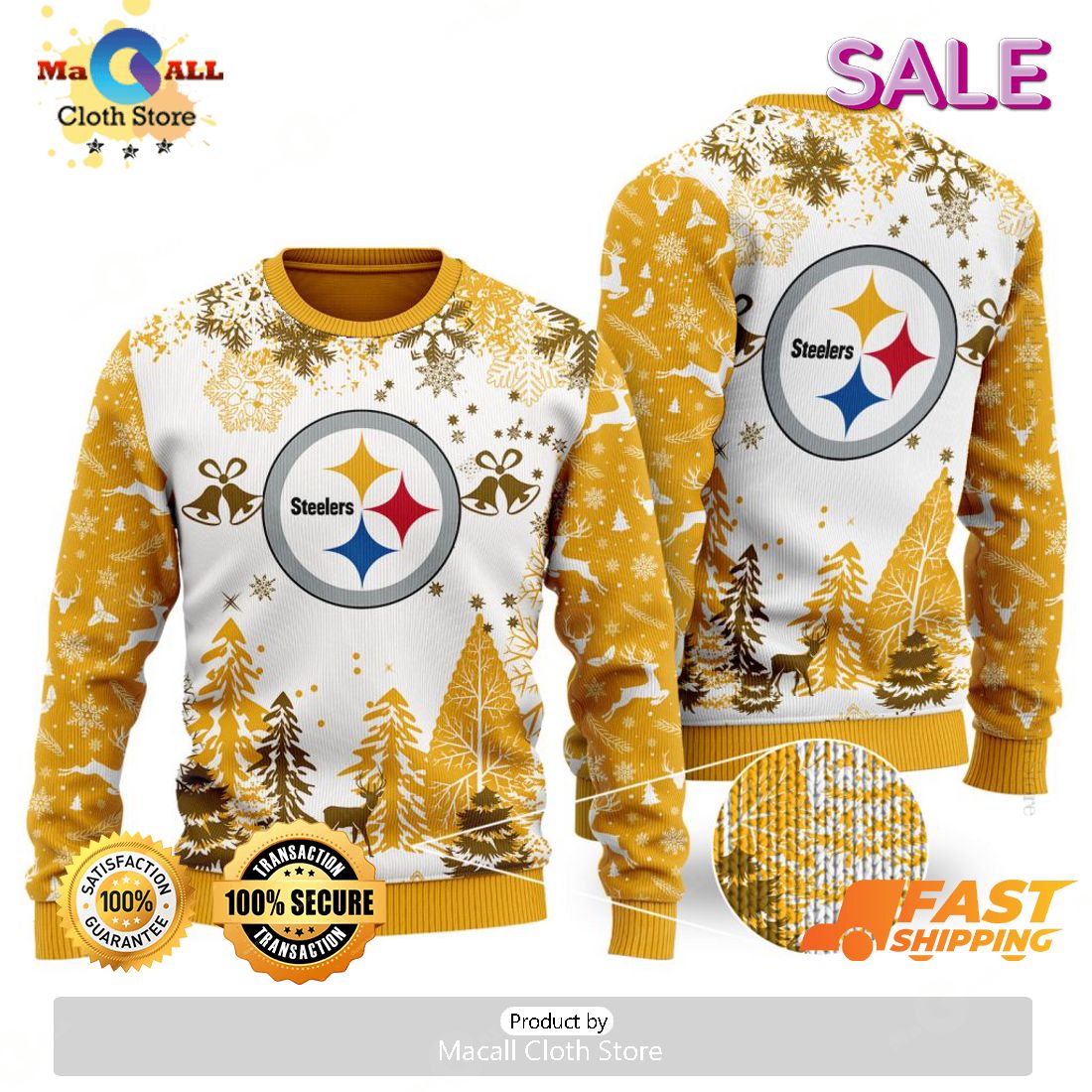 [BEST] NFL Pittsburgh Steelers Special Christmas Ugly Sweater Design
