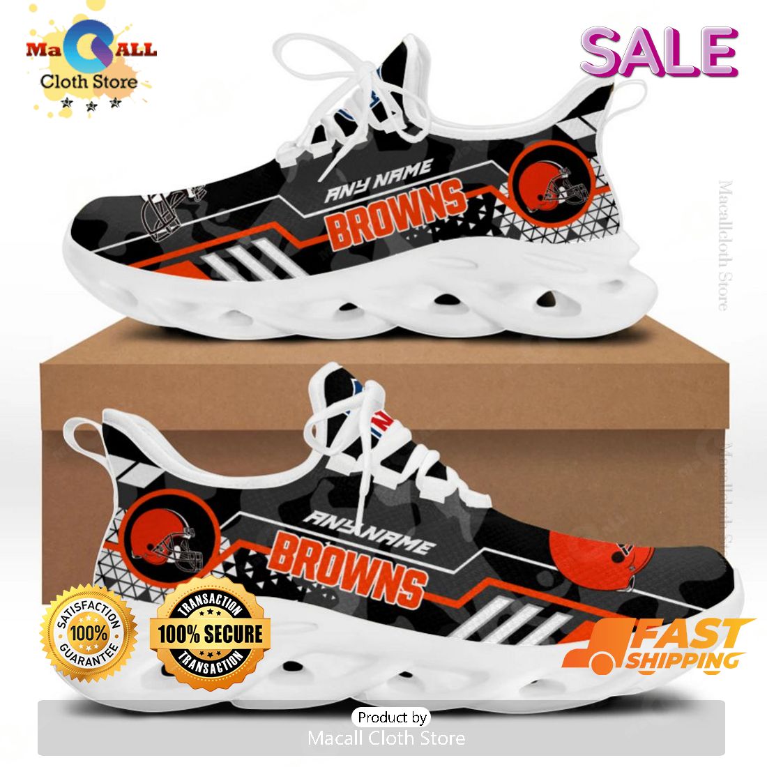 [BEST] Personalized NFL Cleveland Browns Special Max Soul Shoes