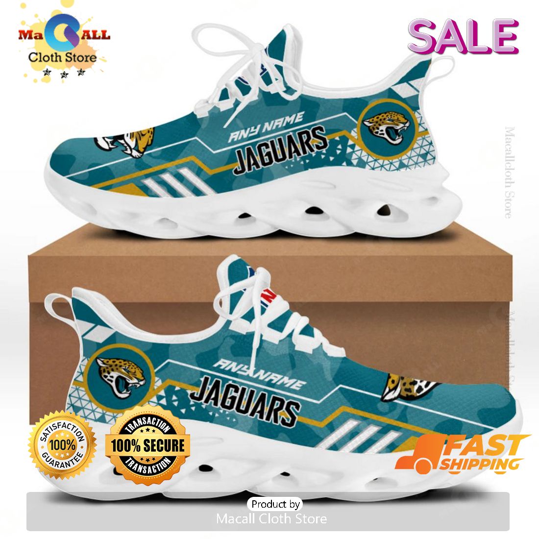 [BEST] Personalized NFL Jacksonville Jaguars Special Max Soul Shoes