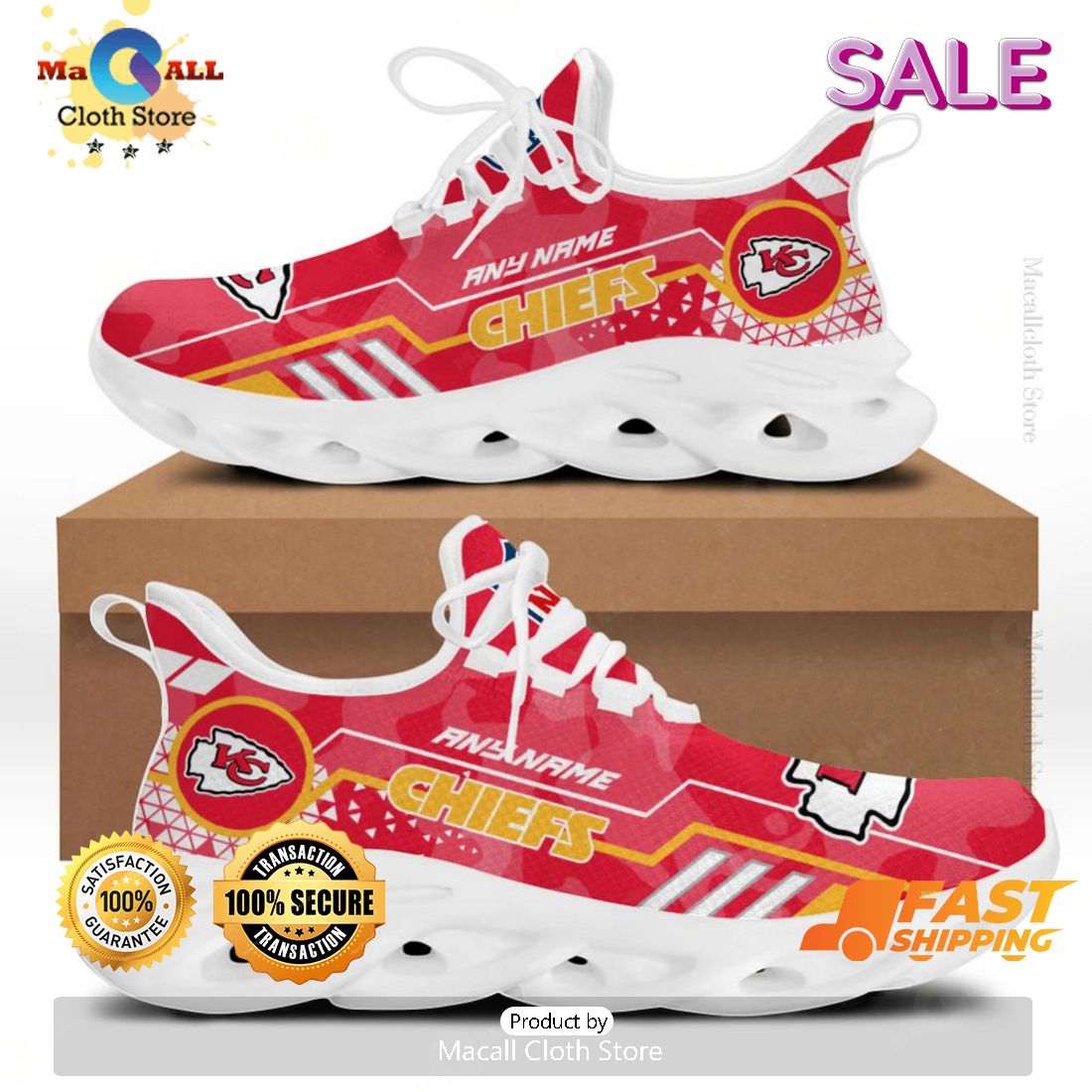 [BEST] Personalized NFL Kansas City Chiefs Special Max Soul Shoes