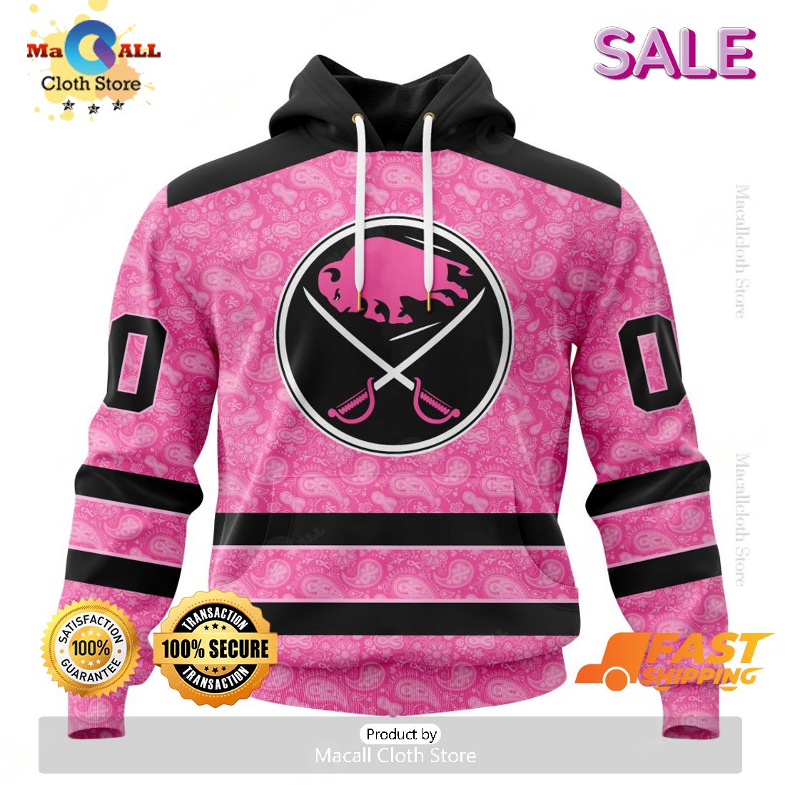 [SALE] NHL Buffalo SabresSpecial Pink Fight Breast Cancer Hoodie Sweatshirt 3D