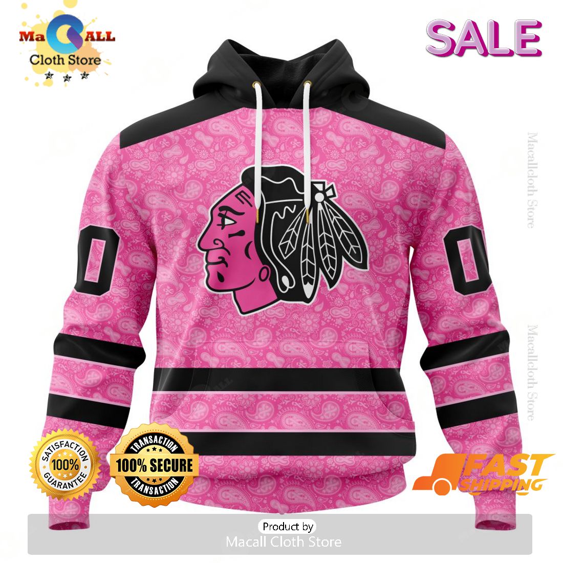 [SALE] NHL Chicago BlackhawksSpecial Pink Fight Breast Cancer Hoodie Sweatshirt 3D