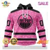 [SALE] NHL Edmonton Oilers Special Lavender – Fight Cancer Hoodie Sweatshirt 3D