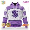 [SALE] NHL Seattle KrakenSpecial Pink Fight Breast Cancer Hoodie Sweatshirt 3D