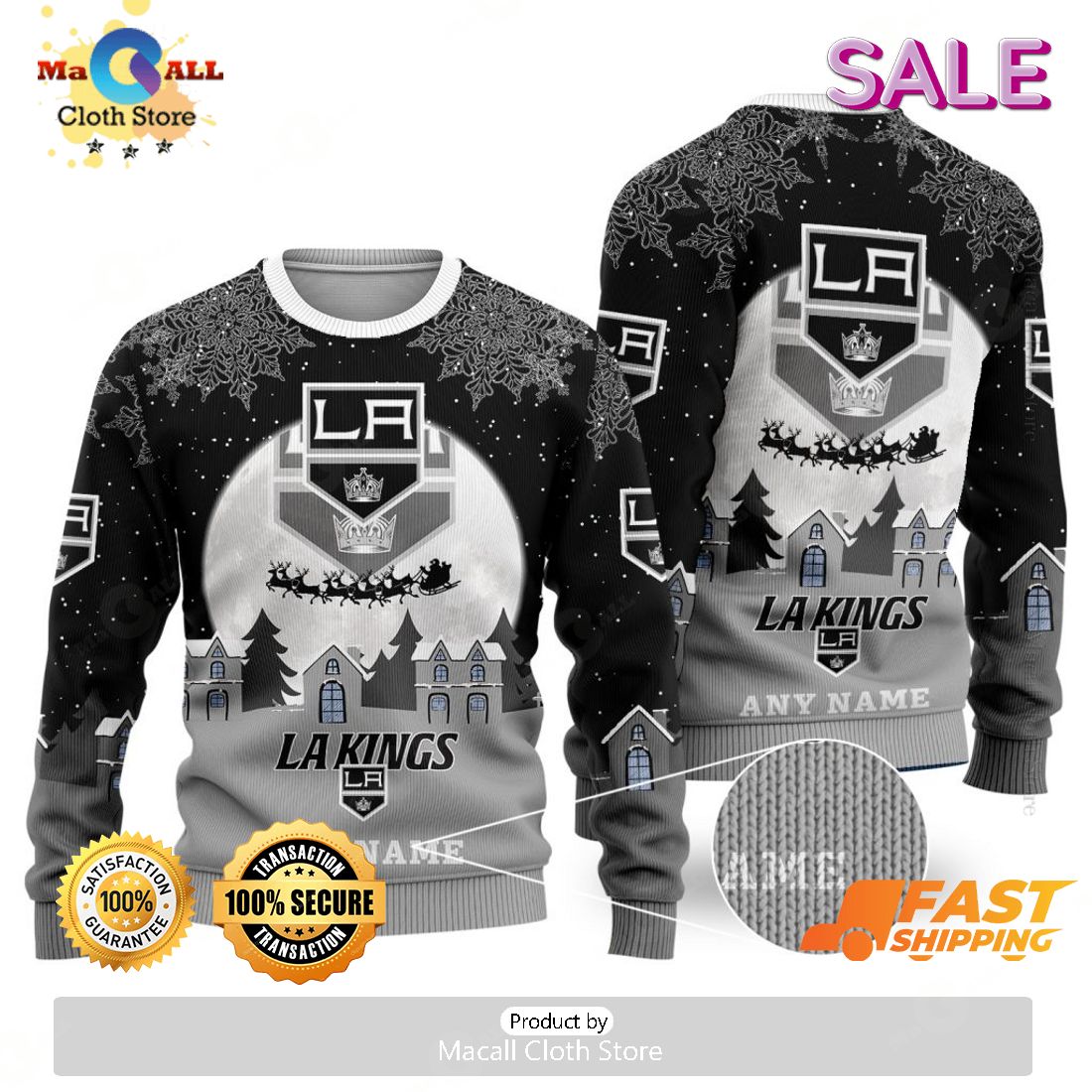 [SALE] NHL Los Angeles Kings Special Christmas Ugly Sweater Design