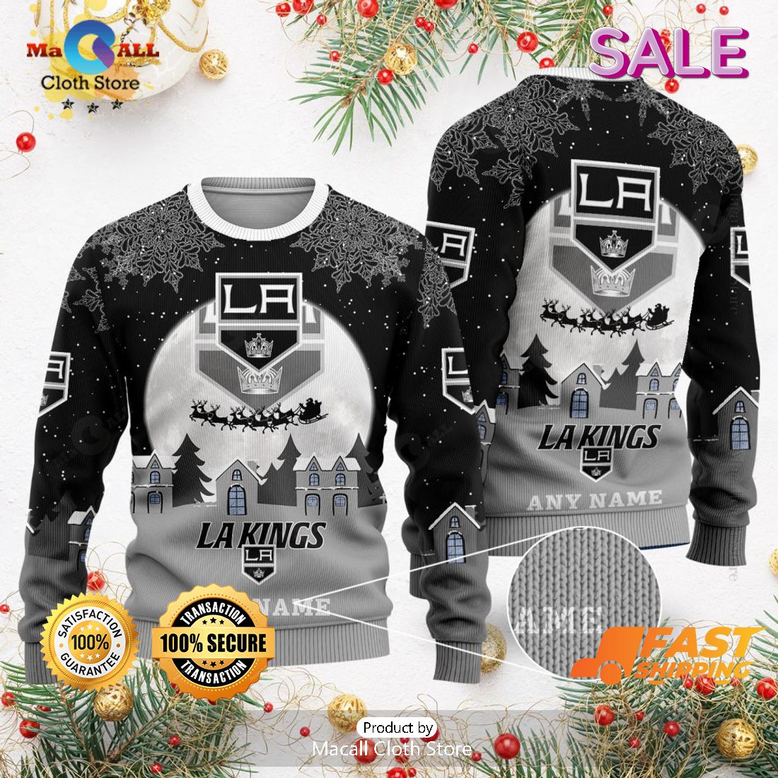 [SALE] NHL Los Angeles Kings Special Christmas Ugly Sweater Design