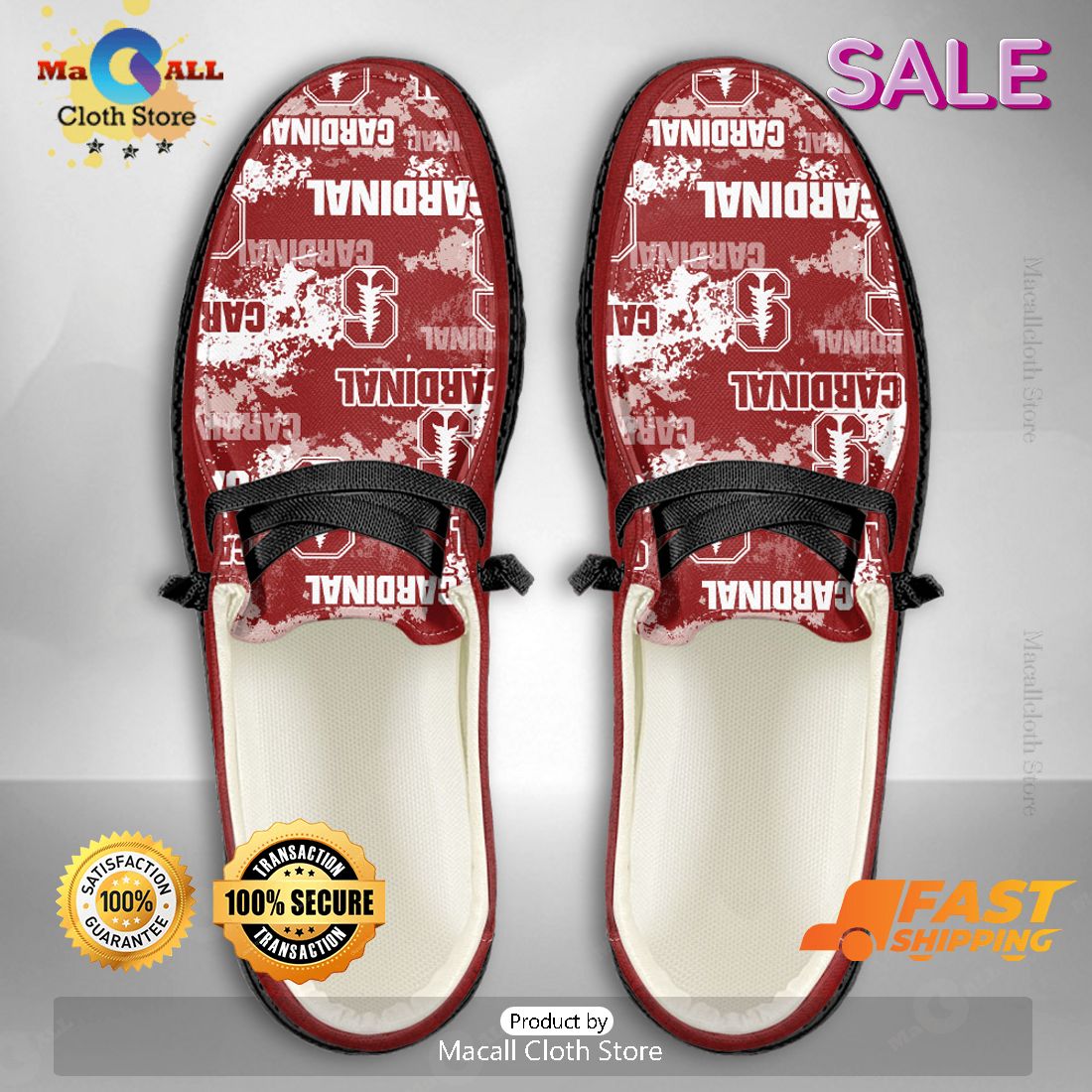 HOT NCAA Stanford Cardinal Custom Name Hey Dude Shoes Limited 2024
