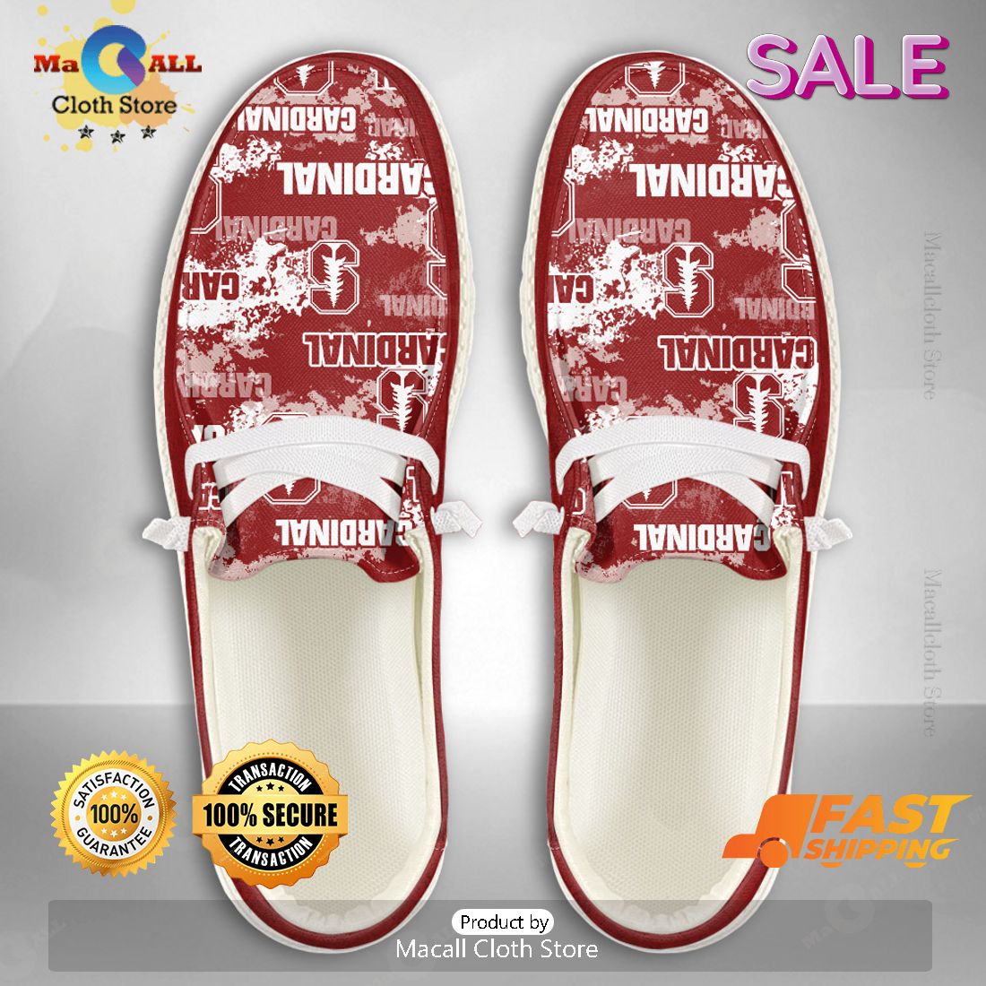HOT NCAA Stanford Cardinal Custom Name Hey Dude Shoes Limited 2024