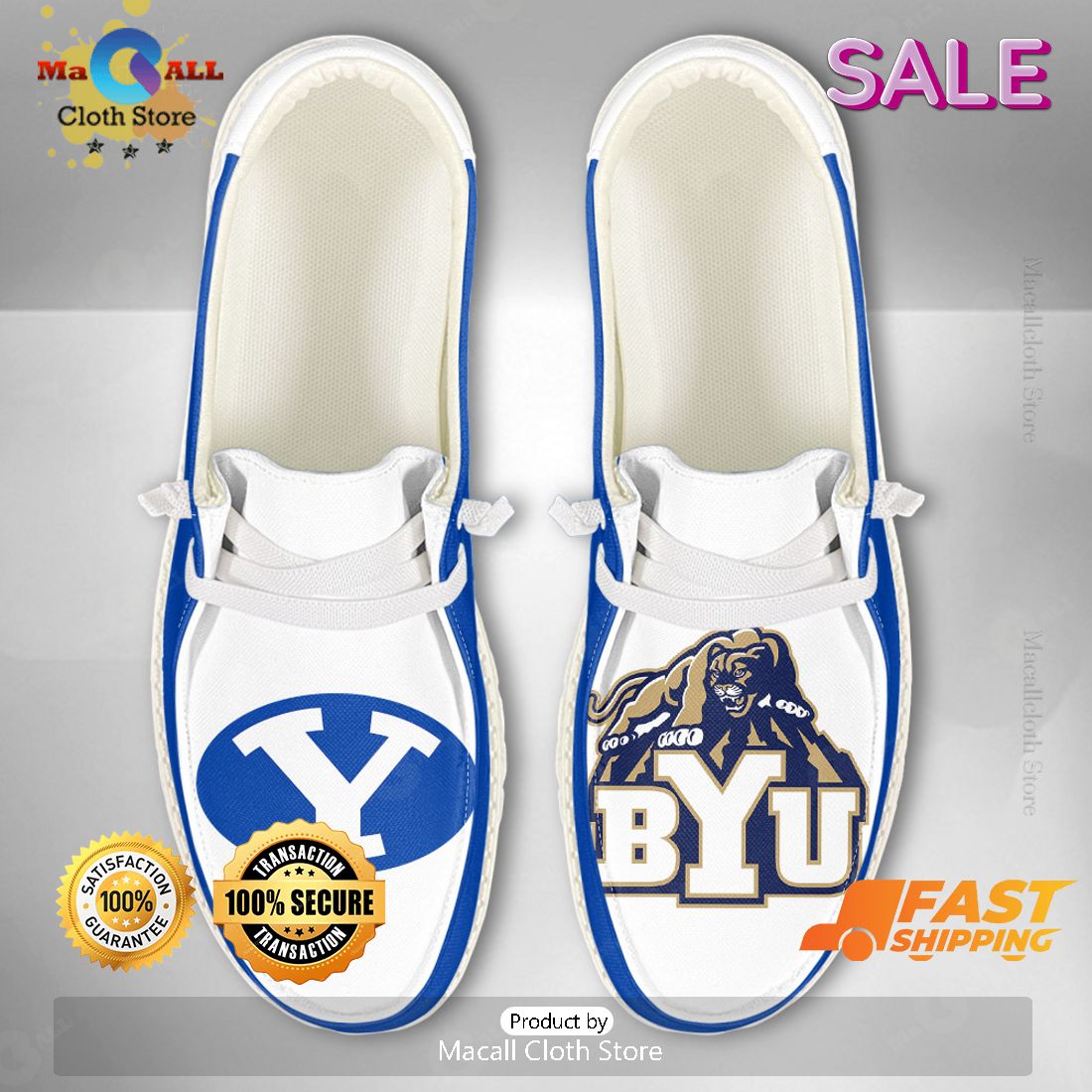 LUXURY NCAA BYU Cougars Custom Name Hey Dude Shoes Limited 2024