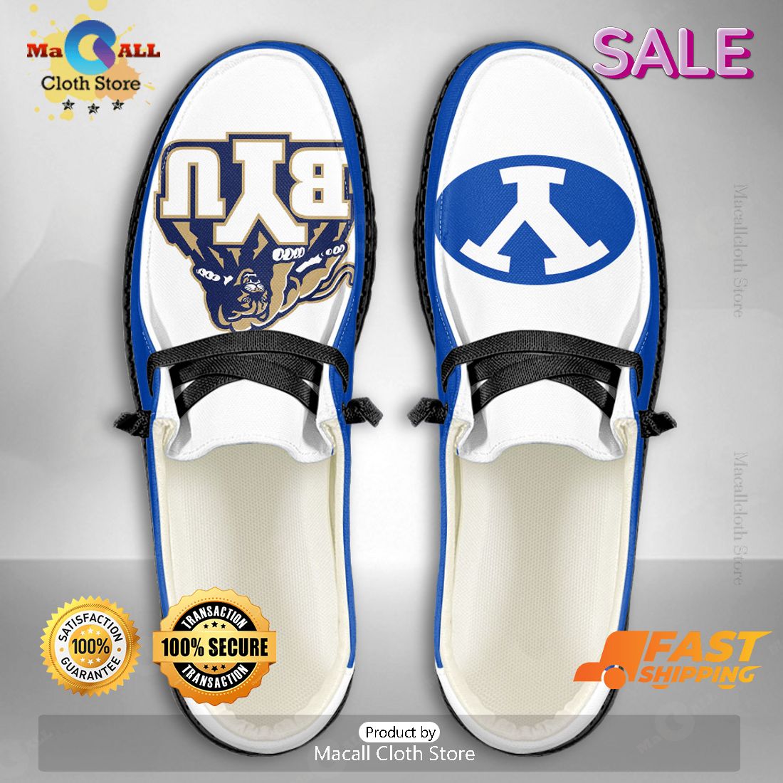 LUXURY NCAA BYU Cougars - Custom Name Hey Dude Shoes Limited 2024 LUXURY NCAA BYU Cougars - Custom Name Hey Dude Shoes Limited 2024