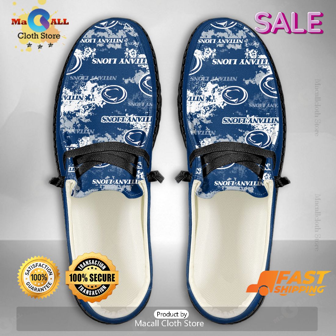 LUXURY NCAA Penn State Nittany Lions Custom Name Hey Dude Shoes Limited 2024 LUXURY NCAA Penn State Nittany Lions Custom Name Hey Dude Shoes Limited 2024
