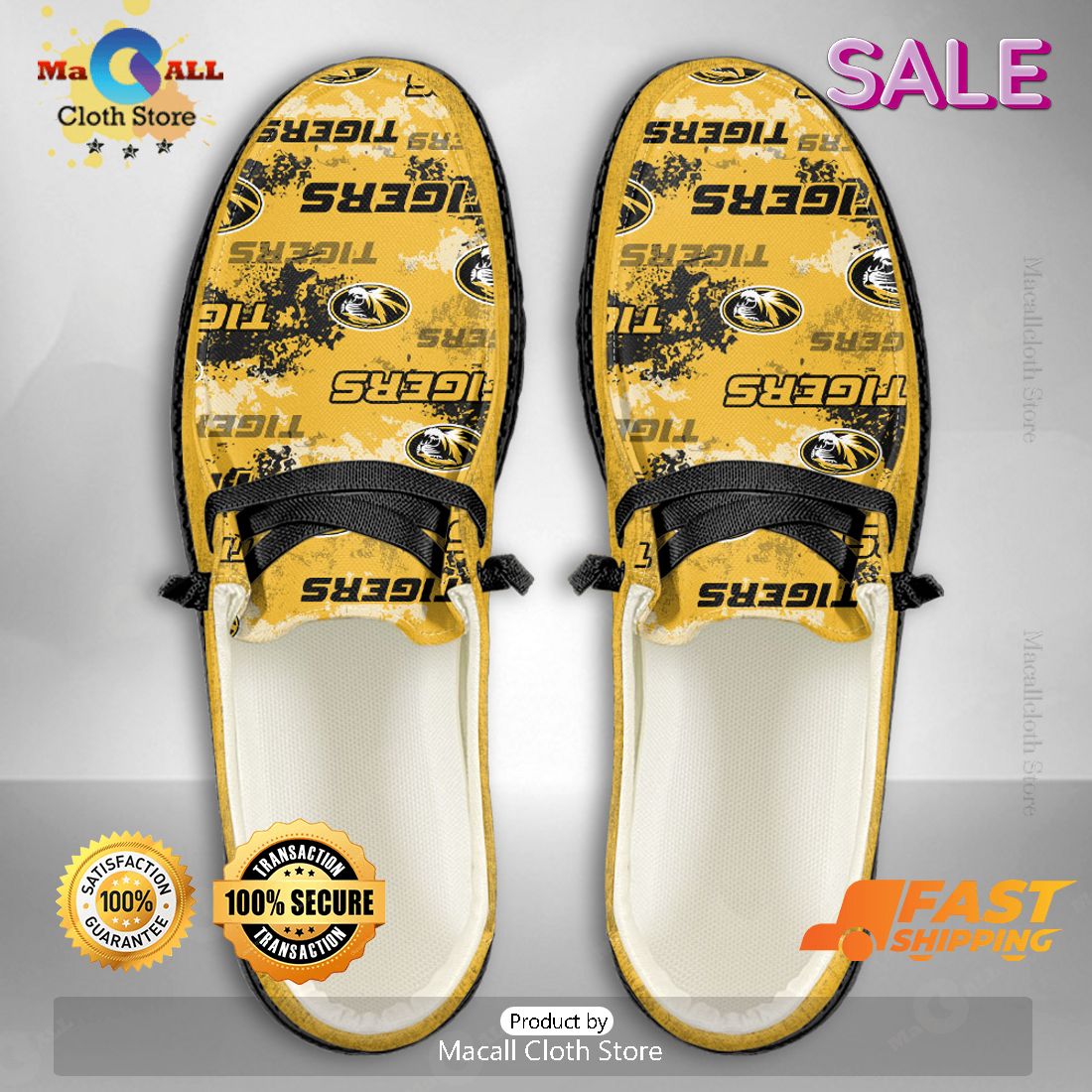 THE BEST NCAA Missouri Tigers Custom Name Hey Dude Shoes THE BEST NCAA Missouri Tigers Custom Name Hey Dude Shoes