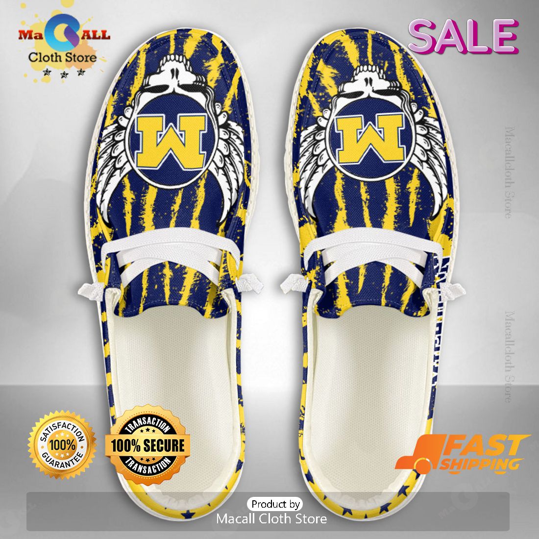 AVAILABLE NCAA Michigan Wolverines Custom Name Hey Dude Shoes Limited 2024 AVAILABLE NCAA Michigan Wolverines Custom Name Hey Dude Shoes Limited 2024