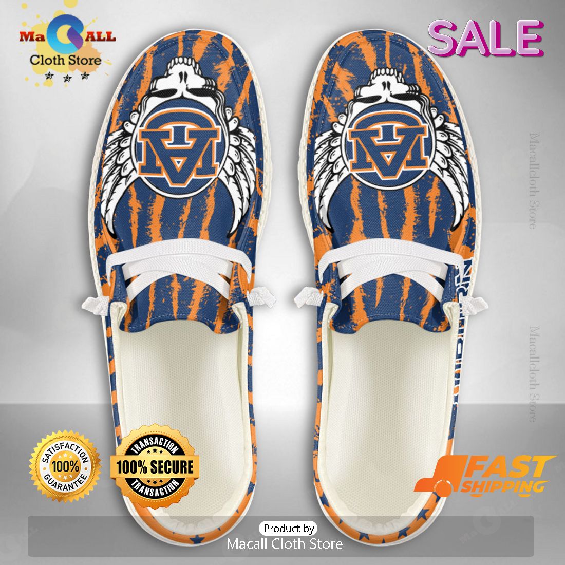 BEST NCAA Auburn Tigers Custom Name Hey Dude Shoes BEST NCAA Auburn Tigers Custom Name Hey Dude Shoes