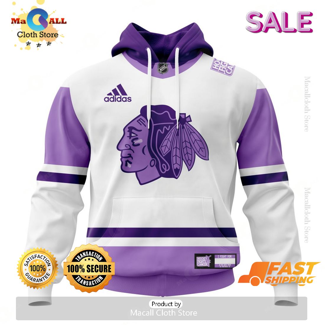 Chicago Blackhawks Personalize NHL 2023 Hockey Fight Cancer Hoodie Sweatshirt 3D Chicago Blackhawks Personalize NHL 2023 Hockey Fight Cancer Hoodie Sweatshirt 3D