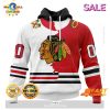 Chicago Blackhawks Personalize NHL 2023 Hockey Fight Cancer Hoodie Sweatshirt 3D