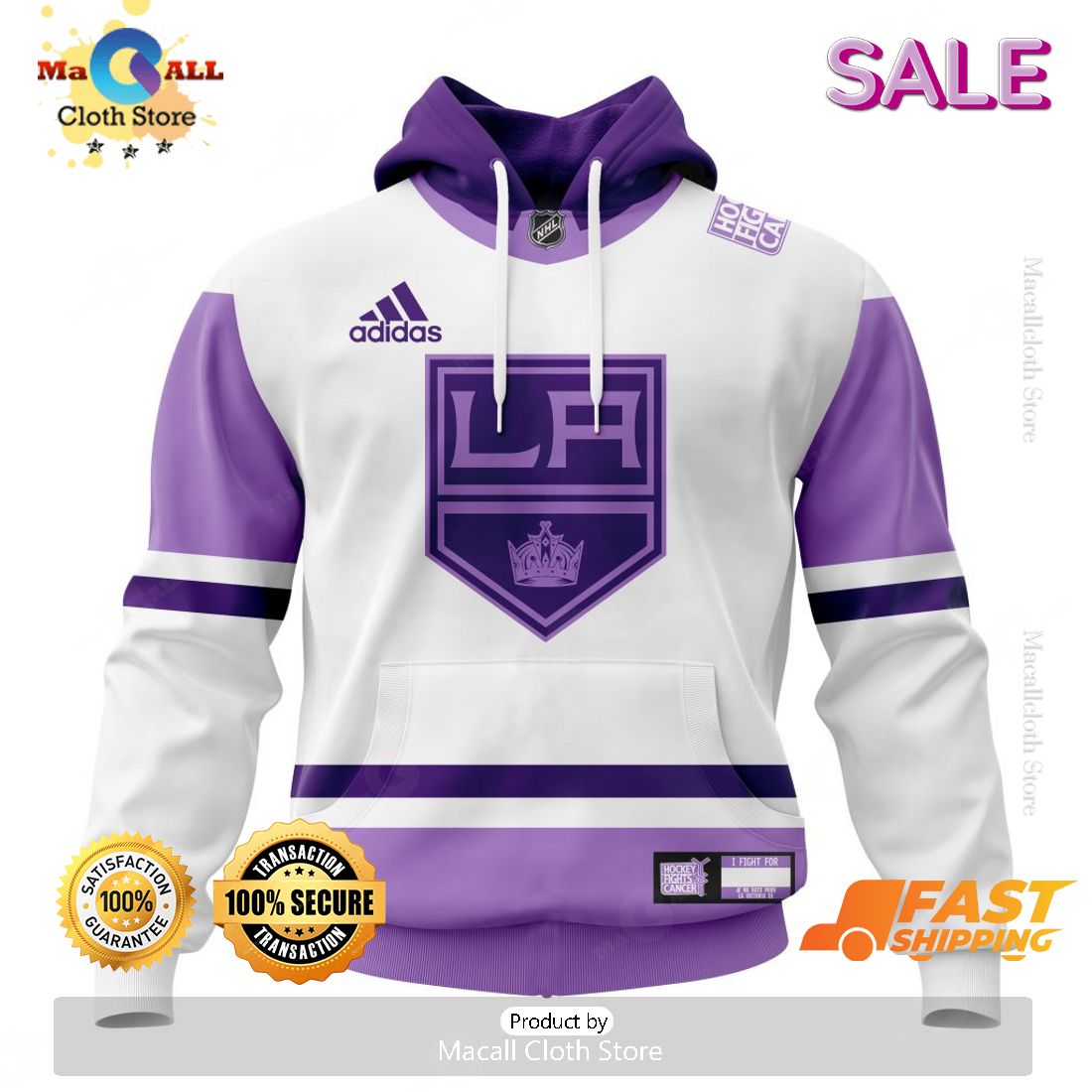 Los Angeles Kings Personalize NHL 2023 Hockey Fight Cancer Hoodie Sweatshirt 3D Los Angeles Kings Personalize NHL 2023 Hockey Fight Cancer Hoodie Sweatshirt 3D