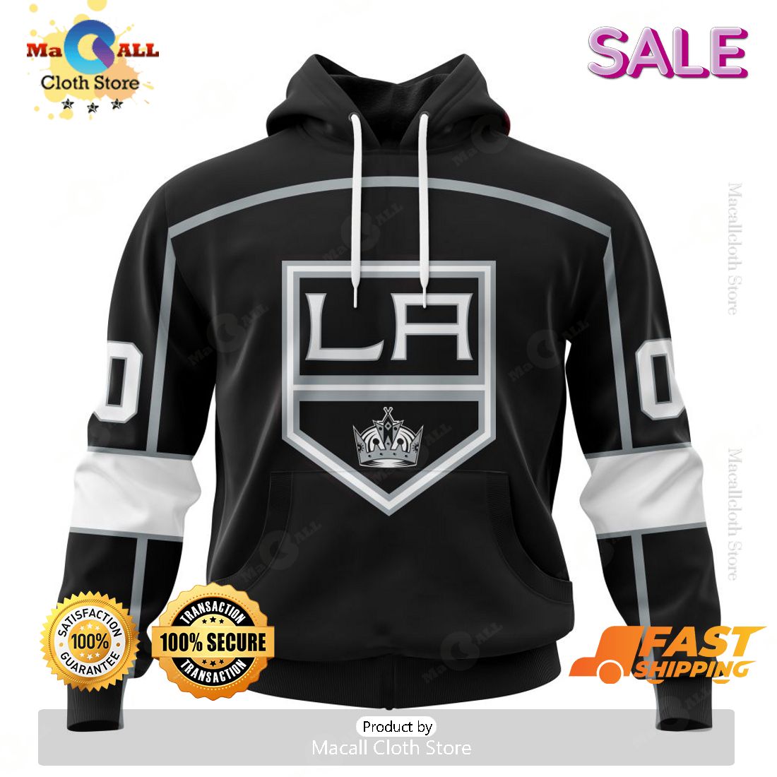 Los Angeles Kings Personalized NHL 2023 Home Kits Hoodie Sweatshirt 3D