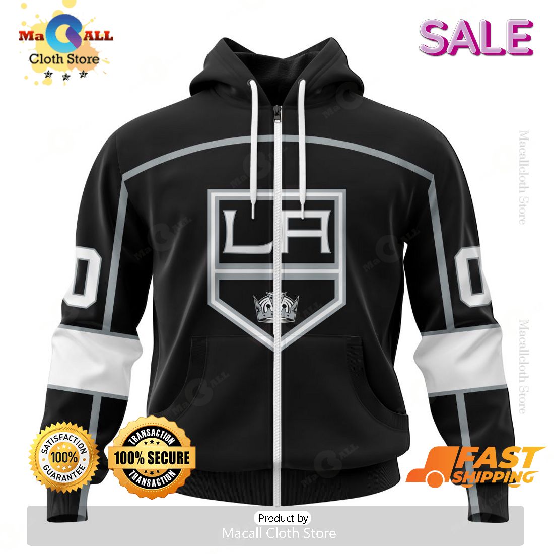 Los Angeles Kings Personalized NHL 2023 Home Kits Hoodie Sweatshirt 3D