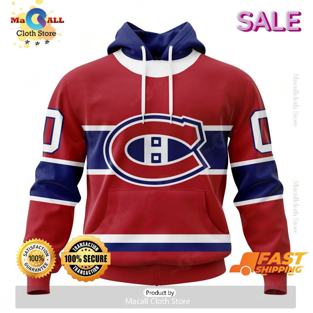 Montreal Canadiens Personalized NHL 2023 Home Kits Hoodie Sweatshirt 3D Montreal Canadiens Personalized NHL 2023 Home Kits Hoodie Sweatshirt 3D