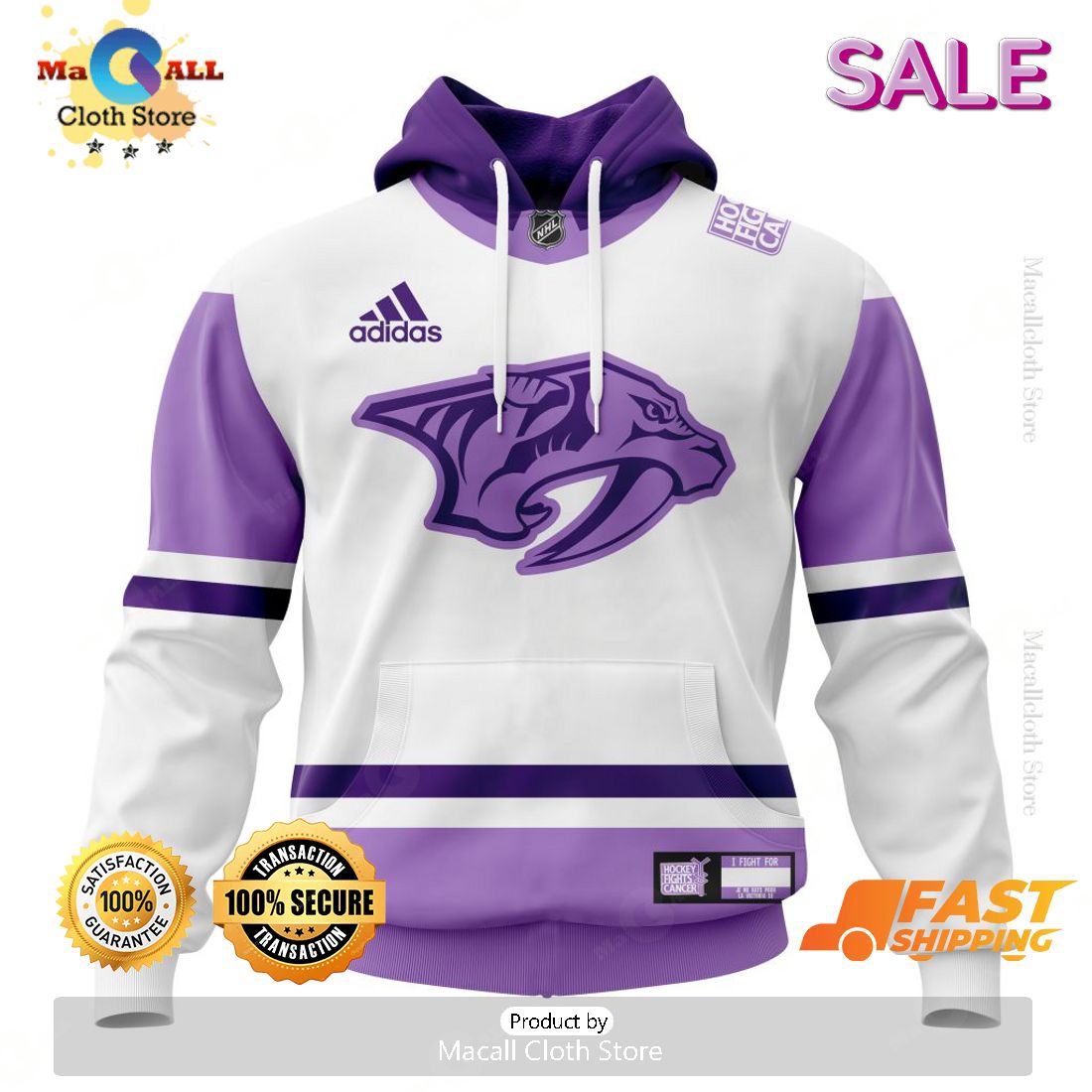 Nashville Predators Personalize NHL 2023 Hockey Fight Cancer Hoodie Sweatshirt 3D Nashville Predators Personalize NHL 2023 Hockey Fight Cancer Hoodie Sweatshirt 3D