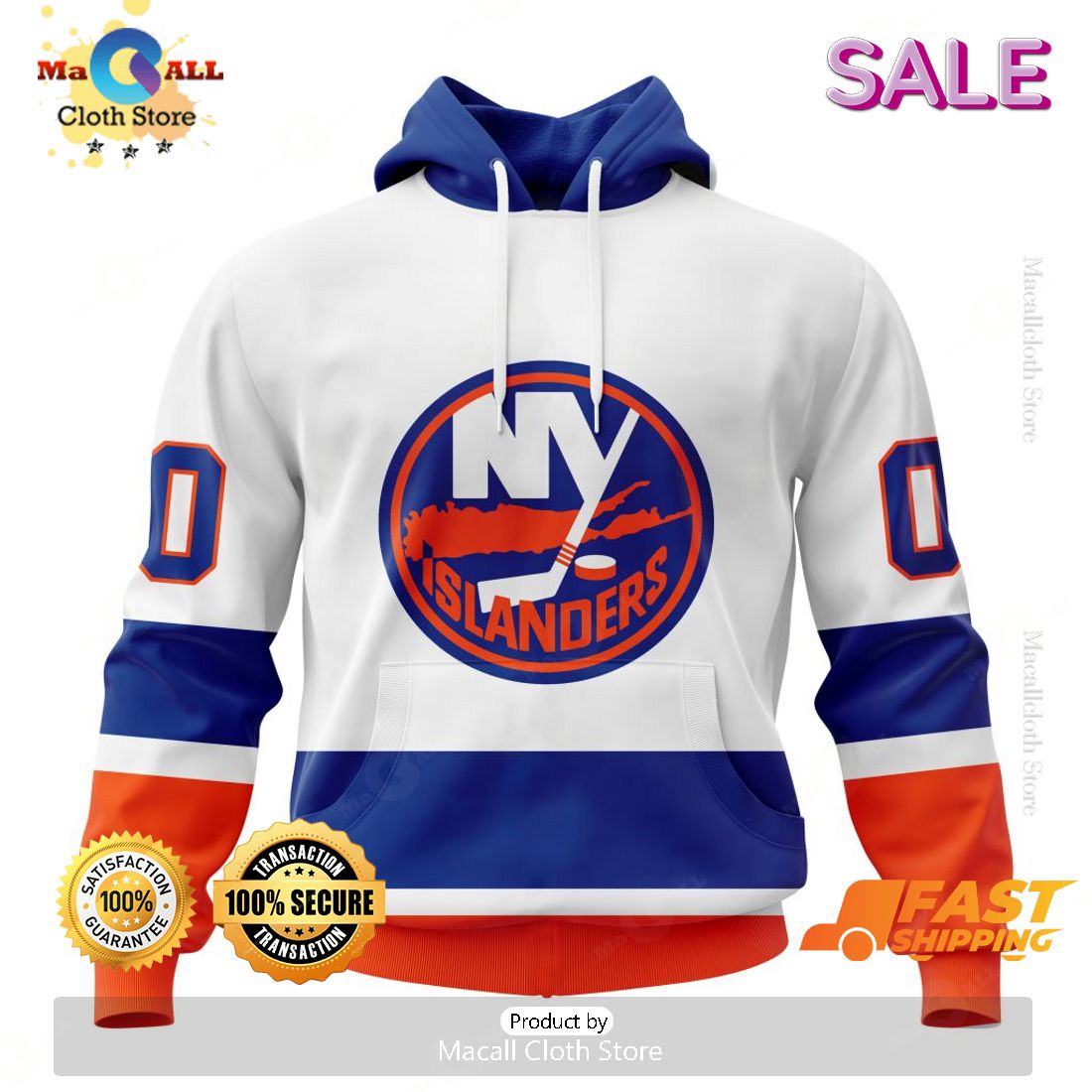 New York Islanders Personalized NHL 2023 Away Kits Hoodie Sweatshirt 3D New York Islanders Personalized NHL 2023 Away Kits Hoodie Sweatshirt 3D