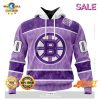 Personalized Arizona Coyotes New Lavender NHL Hockey Fight Cancer Hoodie Sweatshirt 3D