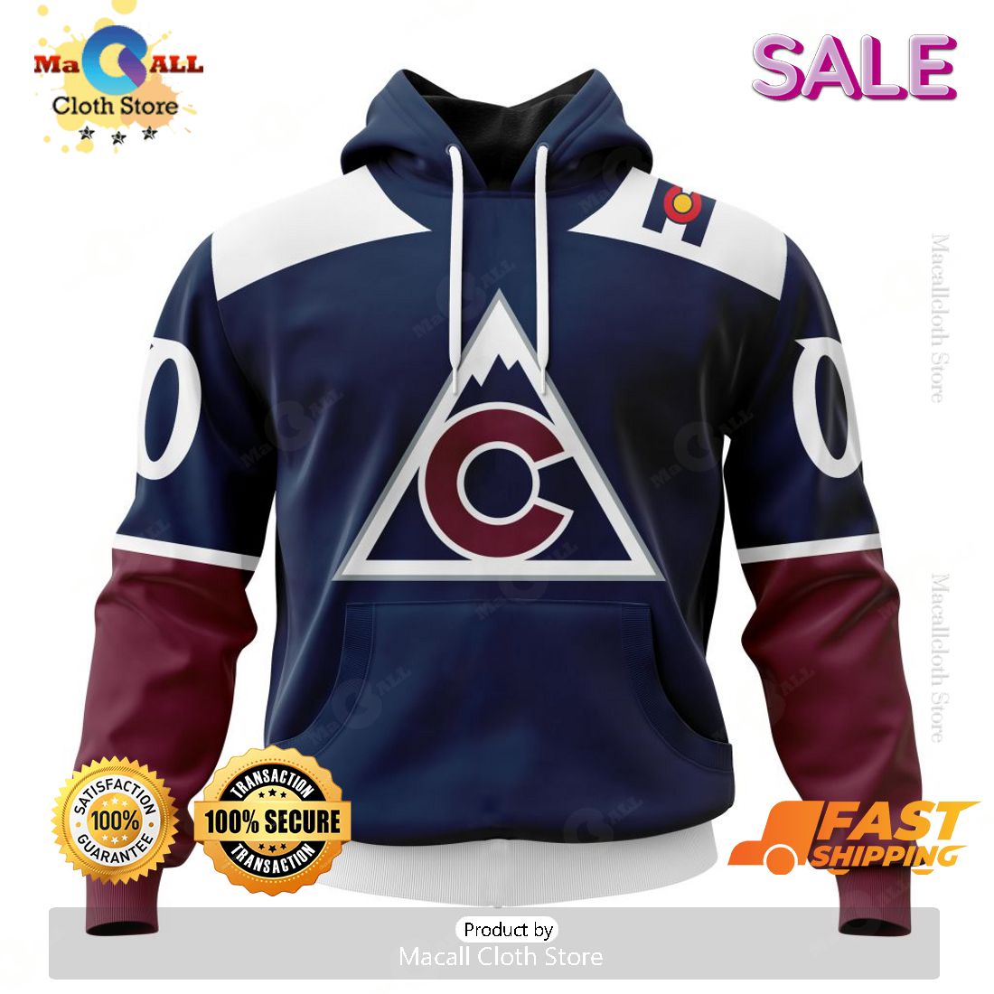 Personalized Colorado Avalanche NHL 2023 Alternate Kits Hoodie Sweatshirt 3D Personalized Colorado Avalanche NHL 2023 Alternate Kits Hoodie Sweatshirt 3D