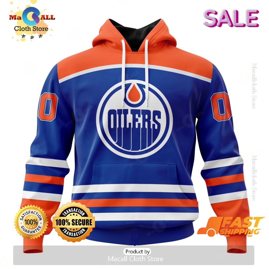 Personalized NHL Edmonton Oilers 2023 Royal Blue Home Hoodie Sweatshirt 3D Personalized NHL Edmonton Oilers 2023 Royal Blue Home Hoodie Sweatshirt 3D