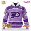 Arizona Coyotes Personalize NHL 2023 Hockey Fight Cancer Hoodie Sweatshirt 3D