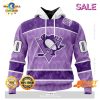 Personalized Seattle Kraken New Lavender NHL Hockey Fight Cancer Hoodie 3D