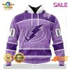 Personalized Toronto Maple Leafs New Lavender NHL Hockey Fight Cancer Hoodie 3D