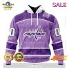 Personalized Vegas Golden Knights New Lavender NHL Hockey Fight Cancer Hoodie 3D