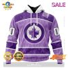 Personalized Washington Capitals New Lavender NHL Hockey Fight Cancer Hoodie 3D