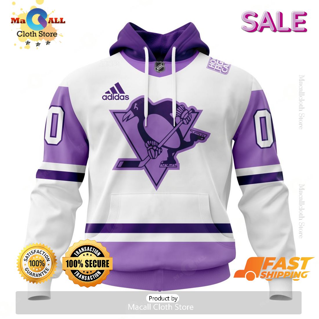 Pittsburgh Penguins Personalize NHL 2023 Hockey Fight Cancer Hoodie Sweatshirt 3D Pittsburgh Penguins Personalize NHL 2023 Hockey Fight Cancer Hoodie Sweatshirt 3D