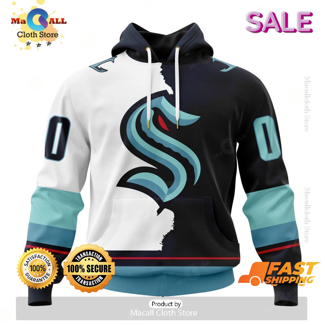 Seattle Kraken Personalize NHL 2023 Home Mix Away Kits Hoodie Sweatshirt 3D Seattle Kraken Personalize NHL 2023 Home Mix Away Kits Hoodie Sweatshirt 3D