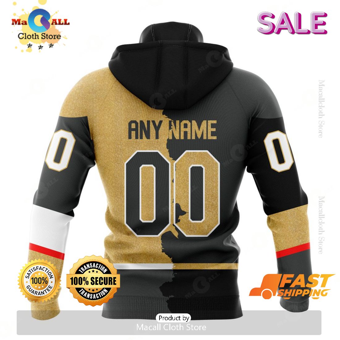 NHL Vegas Golden Knights Personalized 2023 Home Kits Hoodie