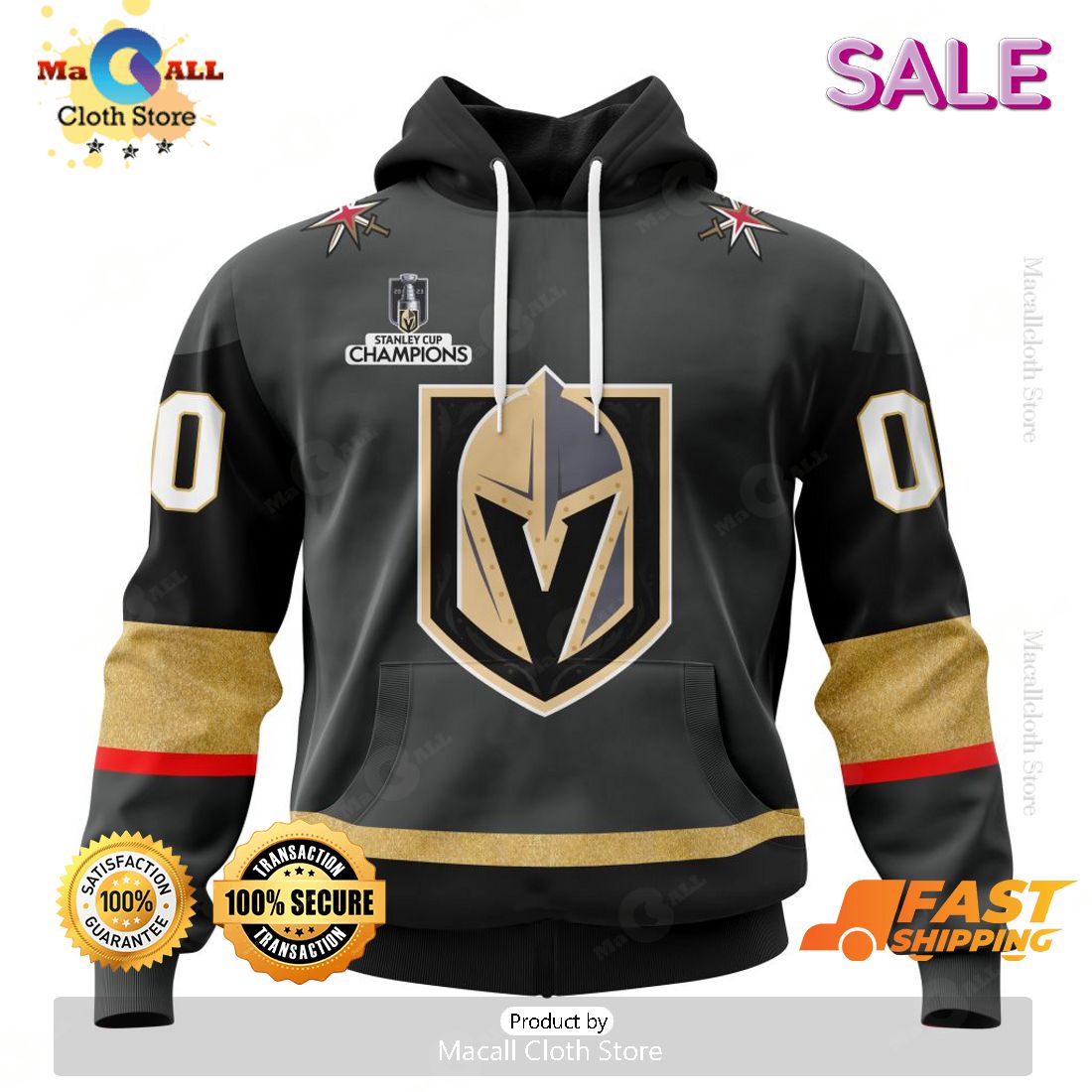 Vegas Golden Knights Personalized NHL 2023 Away Kits Hoodie Sweatshirt 3D Vegas Golden Knights Personalized NHL 2023 Away Kits Hoodie Sweatshirt 3D