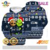 Carolina Panthers Baby Groot x Grinch Best Friends Football American Ugly Christmas Sweater