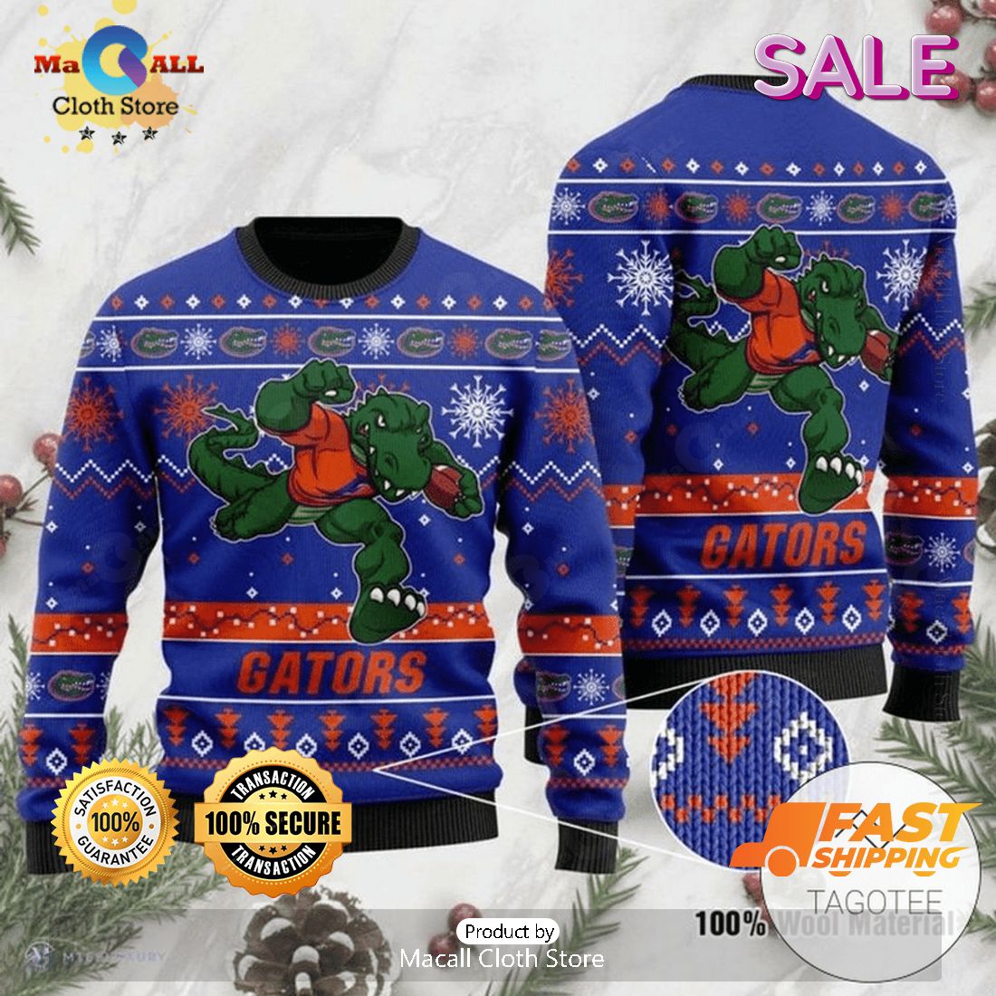 Florida Gators Ugly NCAA Christmas Sweater, Fandom Gifts Florida Gators Ugly NCAA Christmas Sweater, Fandom Gifts