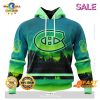 NHL Los Angeles Kings Personalized New Design With Northern Lights Hoodie 3D